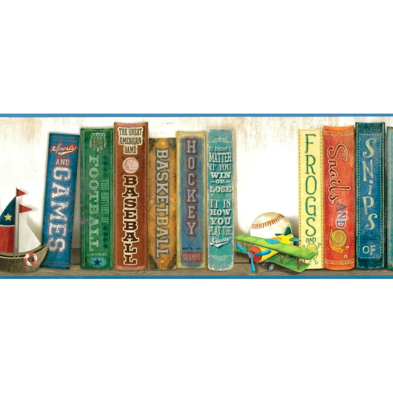 Books Wallpaper Border