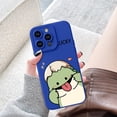 thumbnail image 5 of Cartoon Cute Dinosaur Creative Kawaii Soft Silicone Case Compatible with iPhone Case (Lucky-Blue,iPhone 12 Pro), 5 of 10