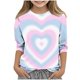 thumbnail image 2 of Blusas y camisas de cuello redondo y manga corta con estampado para niños, blusa de cuello redondo y manga tres cuartos, blusa de poliéster para niños de talla mediana, 2 of 5