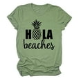 thumbnail image 2 of CEHVOM Mode Femmes Décontracté Imprimé Col Rond Manches Courtes Hauts T-shirt Blouse, 2 of 5