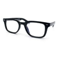 thumbnail image 5 of Classic Narrow Rectangle Horn Rim Blue Light Filter Computer Glasses [Black], 5 of 8