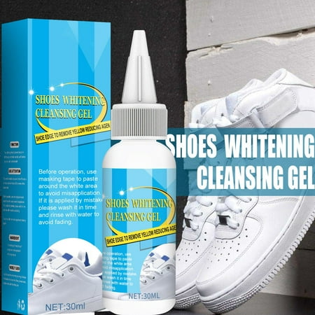 

Water Stain Remover White Shoes Cleaning Kit Sports Shoes White Shoes Stain Removal Yellowing And Cleaner 30ml With Brush And Tape