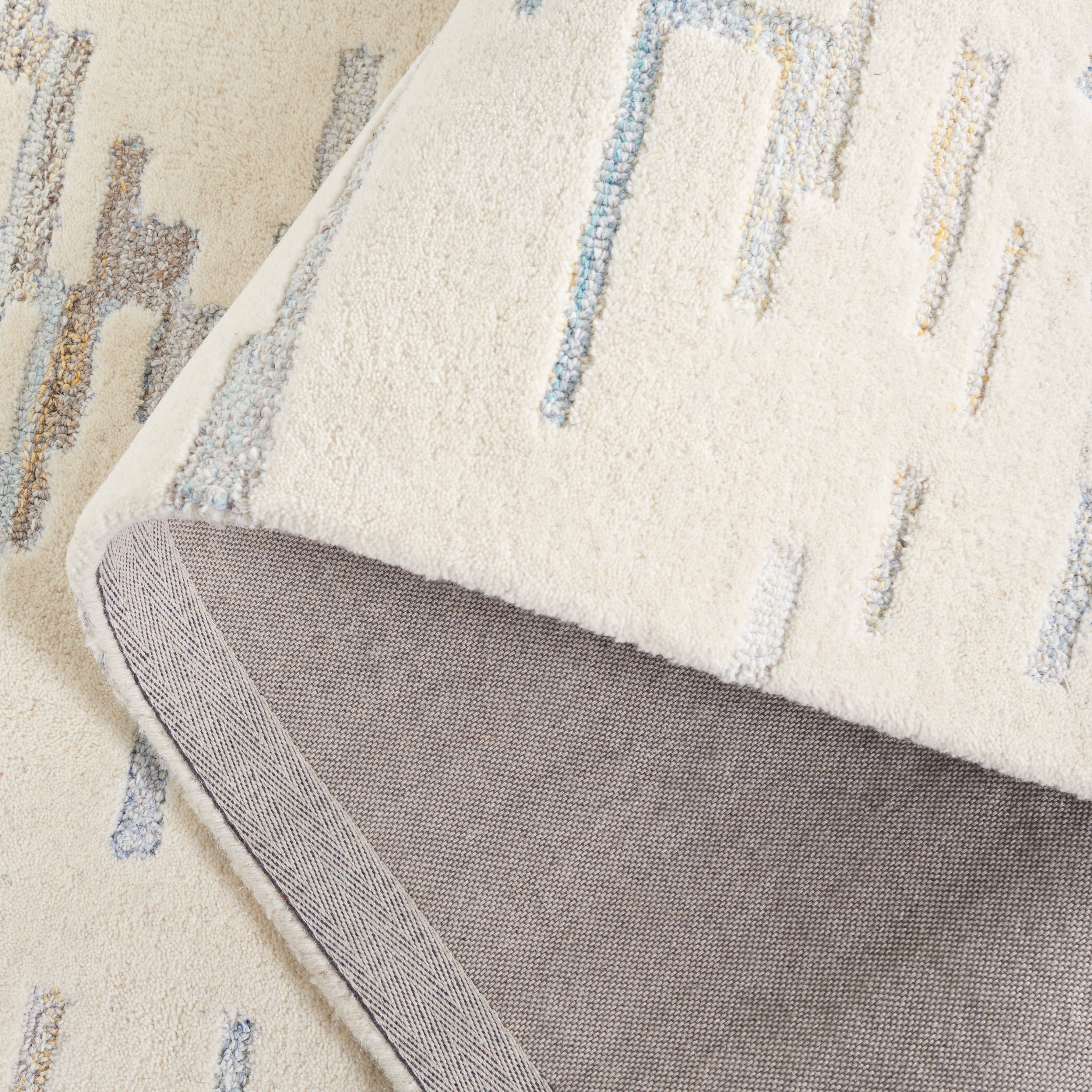 SAFAVIEH Renewal Hayleigh Abstract Runner Rug, Ivory/Light Blue, 2'3" x 8'