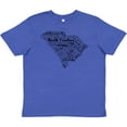 thumbnail image 3 of Inktastic South Carolina Word Salad State Outline Youth T-Shirt, 3 of 5