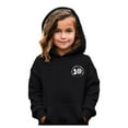 thumbnail image 2 of Tfken Toddler Children Boys Hoodies Letter Print Hooded Tops Fashion Trendy Long Sleeve Black Sweatshirt Size 7-8 Years, 2 of 5