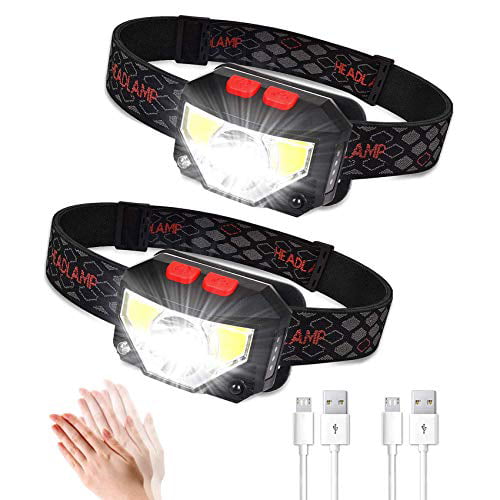 Details about   Head Torch Rechargeable USB Motion Sensor Headlamp For Outdoor Fishing Camping 