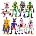 thumbnail image 1 of Toysvill 8 piezas inspiradas en el juego Five Night At Freddys Toys | Noche personalizada definitiva | Figura de acción de Fnaf [Marchitada Bonnie Orville Mangle Gator Happy Frog Roxanne Wolf Chica y, 1 of 5
