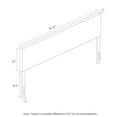 thumbnail image 4 of Furinno Roanne Plain Headboard, Fog, King, 4 of 6
