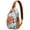 Orange-33, variant on Dental-Themed Crossbody Sling Bag for Men & Women Anti-Theft Tooth Pattern Chest Backpack for Biking, Hiking & Travel Spacious & Organized Oral Care Inspired Daypack
