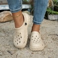 thumbnail image 2 of Rokment Womens Mens Clogs with Back Straps Wide Width Comfortable Quick Drying Closed Toe Orthopedic Walking Slip on Slippers Garden Shoes Barefoot Water Sandals for Beach Khaki Size 8.5, 2 of 7