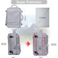 thumbnail image 3 of Junovo Extra Large Travel Backpack,Carry On Backpack,17 Inch Laptop Backpack,Hiking Backpack,School Bag,Gray, 3 of 8