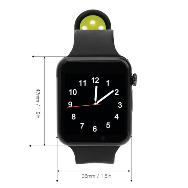 C5 Bluetooth Smartwatch Reloj portatil para telefono Deportes Cuenta de Pasos Podometro Pantalla tactil Tipo de Tarjeta SIM Verde Walmart en linea