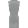 thumbnail image 3 of LAICAIW Robe Portefeuille Torsadée pour Femmes Robe Aguichant à Encolure Ajourée Sans Manches Mini Taille Fine Boîte de Nuit Fête, 3 of 4