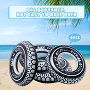 BESTSKY 4 Pack Inflatable Tire Pool Float for Adults Inflatable 32