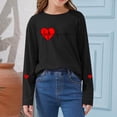 thumbnail image 2 of Fesfesfes Valentines Day Kids Long Sleeve Pullover Sweatshirt Cozy Fleece Lined Top No Hood Casual Crewneck Shirt for Girls Boys Toddler Round Neck Solid Color Playwear(Black#2,9-10 Years), 2 of 6