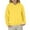 B-1329Yellow, variant on MEZZALL Girls Long Sleeve Solid Color Hooded Sweatshirt Pullover Tops Kids Tweens Casual Comfortable Hoodie Cozy Child Clothes