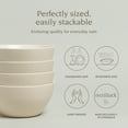 thumbnail image 2 of over&back Coupe Cereal Bowl Set, Semi-Matte Ivory Cereal Bowls Set, Microwave & Dishwasher Safe - Set of 4, 2 of 7