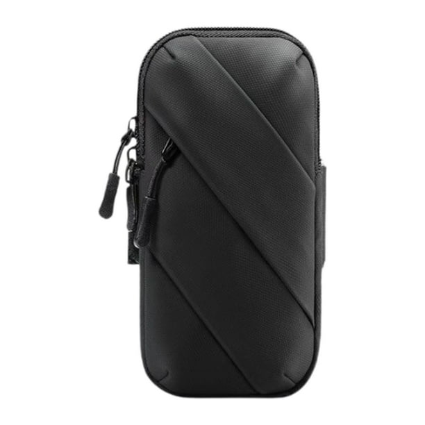 Brazalete deportivo, bolsa para correr, funda para teléfono, funda para correr, funda para teléfono negro