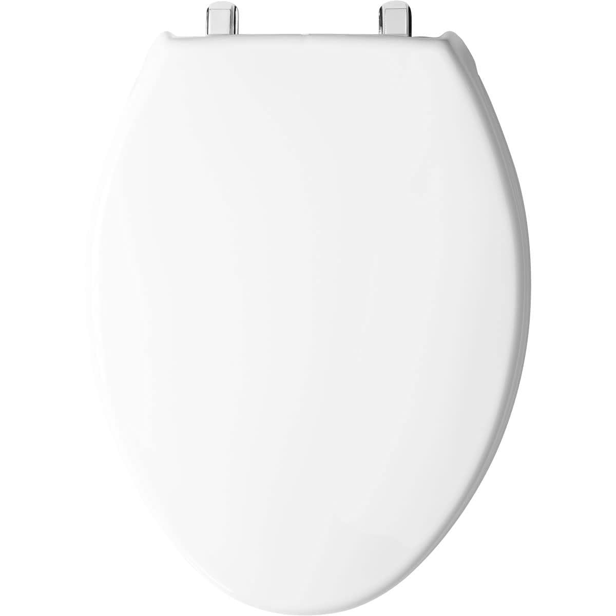 Bemis 1950SSTDG 000 Commercial Elongated Open-Front Toilet Seat with Dura Guard