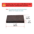 thumbnail image 2 of Uxcell Felt Furniture Pads Square 1 1/2" Self Adhesive Anti-scratch Protector 40pcs, 2 of 8