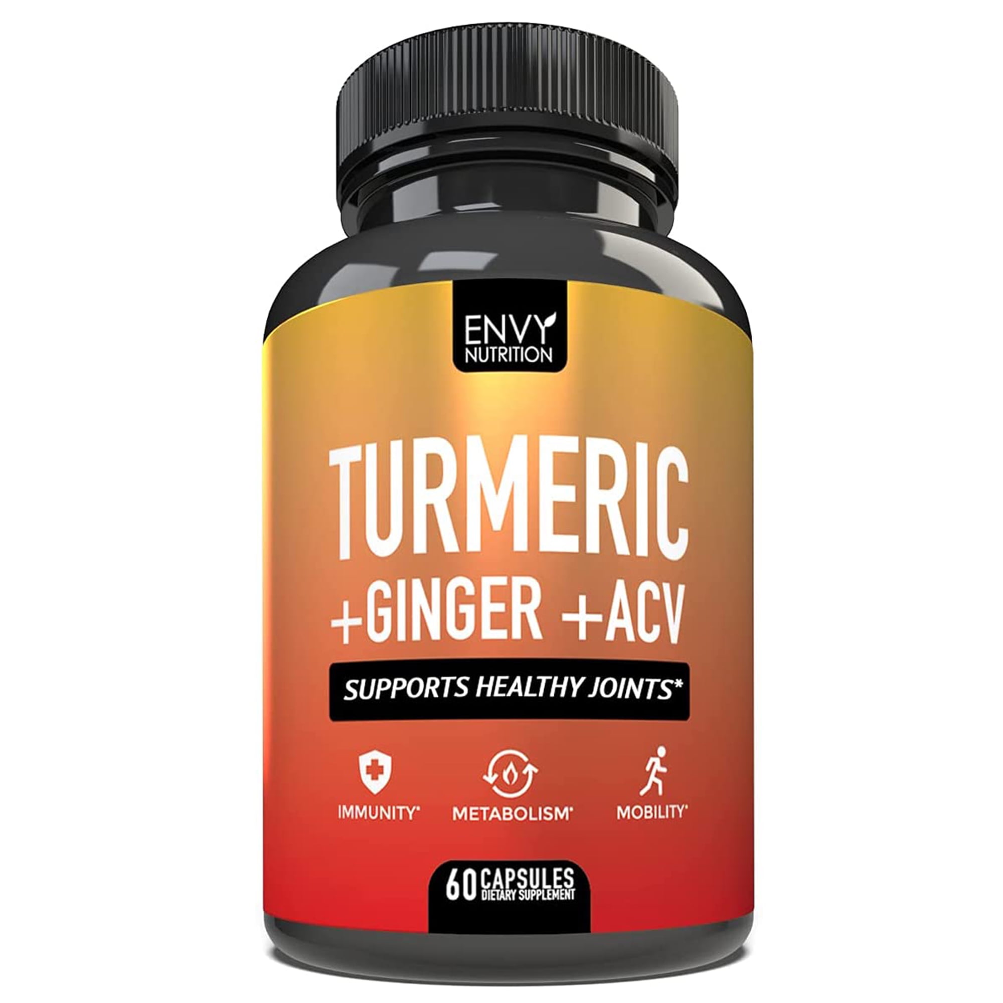 Envy Nutrition Turmeric Ginger Apple Cider Vinegar Pill Capsules with