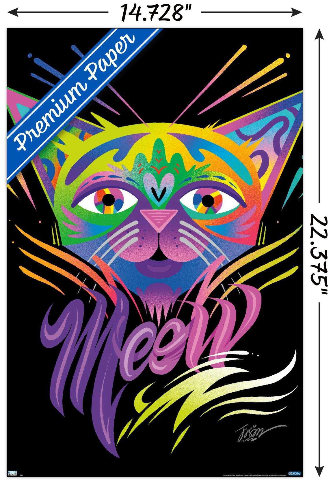 Meow Wall Poster, 14.725" x 22.375"