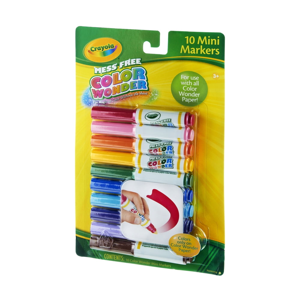 Color Wonder Mess Free Markers, 10 Count Classic, Crayola.com