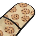 thumbnail image 2 of Dailycode Double Sided Oven Mitt with Loop Heat Resistant Kitchen Long Potholders 7" x 35" Chocolate Cookies, 2 of 6