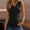 Black, variant on Womens Sleeveless Tank Tops Slim Fitted V Neck Draped Stretchy Side Elastic Band Summer Casual Ruched Tops