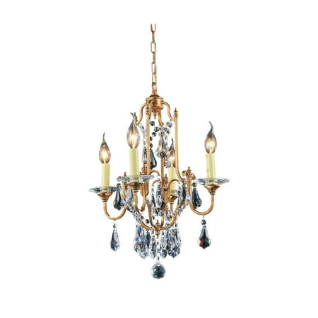 

4 Light Up Chandelier with Oxidized Bronze finish