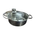 thumbnail image 2 of Olla caliente con divisor Shabu Shabu, olla china de doble cara, quemador caliente multiusos, dos 26cm, 2 of 9