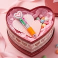 thumbnail image 6 of 12Pcs Heart Shape Multicolored Pen 4-Color-in-1 Ballpoint Pen for Daily Note Taking Drawing and Classroom Exchange Gift, 6 of 9