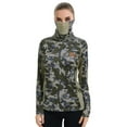 thumbnail image 2 of BASSDASH Women's UPF 50+ Camo Hunting Hoodie with Neck Gaiter Breathable Performance Long Sleeve Fishing Hooded Tee FS03W, 2 of 7