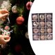 thumbnail image 4 of 12 piezas de adornos colgantes para árbol de Navidad, bombillas navideñas, 2,36 pulgadas oro rosa, 4 of 6