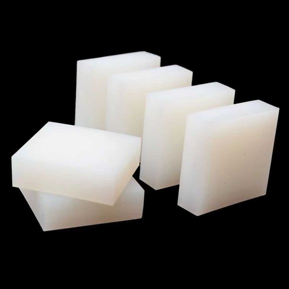 100x100mm White Silicone Rubber Block High Temperature Resistance Good Toughness Reduce Vibration Gaskets Thickness for Washing Machine, Home Appliance