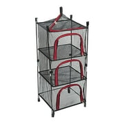 Fuctional Drying Rack Net Dryer 4 Layers Outdoor Hanging Mesh Baskets Drier