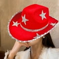 thumbnail image 4 of MOMOJIA Star Cowboy Hats Shimmering Crystal Hat for Disco House Cocktail Parties, 4 of 12