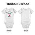 thumbnail image 3 of Born In America With A Iranian Heart Funny Infant Boys Girl Baby Bodysuit, 3 of 5