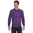 thumbnail image 1 of Adulto 5.4 oz. Camiseta de manga larga 100% algodón SPIDER PURPLE L teñido anudado CD2000, 1 of 1