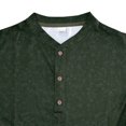 thumbnail image 4 of DDAPJ pyju Men's Short Sleeve Henley Shirt Vintage Distressed Casual Workout Tees Lightweight Summer Collarless Golf Shirts Sales of Today Army Green L, 4 of 8