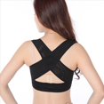thumbnail image 2 of 2X Corrector de Postura de Espalda Hombro Ajustable de Mujer Senora Cinturon de Apoyo Soporte del Pecho - Negro-L, 2 of 5
