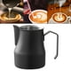 thumbnail image 3 of Jarra para espumar leche, accesorios para máquina de café expreso de acero inoxidable, espumador de leche 500ml Negro, 3 of 7
