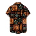 thumbnail image 3 of Men'S Casual Lapel Beach Holiday Wear Fashion Shirt Hawaiian Short-Sleeved Shirt XL, 3 of 4