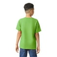 thumbnail image 3 of Gildan Youth Heavy Cotton T-Shirt, Blank Tee for Crafts & DIY, Kids Short Sleeve Tee, Lime, XS, 3 of 5