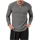 thumbnail image 1 of Blusas y camisas de manga larga con cuello redondo para hombre, cuello redondo, botones, boca plana, deportivas para hombre, blusas y camisas de manga larga con cuello redondo para hombre, 1 of 5