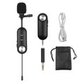 thumbnail image 2 of Micrófono Andoer Wireless Lavalier Lapel Mic Sistema de micrófono de clip recargable con conducción de ruido 20 metros de larga distancia de trabajo Compatible con teléfonos y cámaras para grabación d Andoer Micrófono, 2 of 7