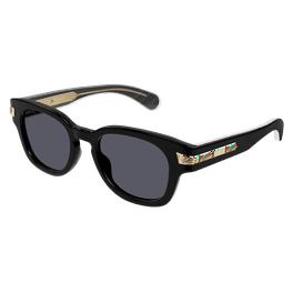 サングラス GUCCI Gucci - GG1142S - 001 gold gold grey Gucci™ GG1142S Square Sunglasses | EyeOns.com