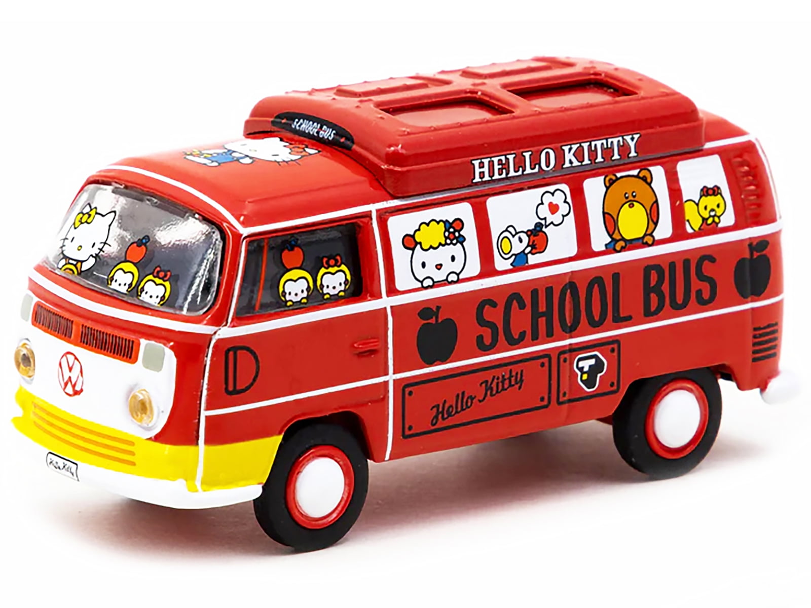 Schuco & Tarmac Works Volkswagen T2 Van Red Hello Kitty