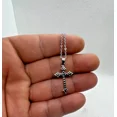 thumbnail image 2 of 2Ct Round Cut Simulated Diamond Cross Pendant Necklace 14K White Gold Plated for Women, 2 of 2