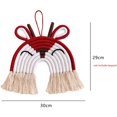thumbnail image 2 of Deer Lion Wall Décor Handmade Weaving Ornament Modern Home, 2 of 5